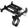 Gub Bicycle & Motorcycle Phone Mount - Aluminum Bike Phone Holder with 360°Rotation Adjustable Handlebar Phone Holder Compatible with iPhone XS XR 8 Plus,Compatible with Samsung S9/S8 (PLUS6 BLACK)