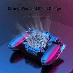 Extra Durable Game Controller | Ak88 Pubg Game Controller Gamepad Cooling Fan Trigger Aim Shooting Free Fire Gamepad Joystick for iOS Android Mobile Phone