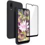 Vinve Samsung Galaxy A20 Case, Galaxy A30 Case, with Tempered Glass Screen Protector [2 Pack], Liquid Silicone Slim Fit Drop Protection Case for Galaxy A20 (Black)