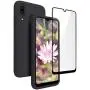 Vinve Samsung Galaxy A20 Case, Galaxy A30 Case, with Tempered Glass Screen Protector [2 Pack], Liquid Silicone Slim Fit Drop Protection Case for Galaxy A20 (Black)