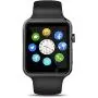 Qidoou Smart Watch Fitness Tracker,Smartwatches Compatible Android iOS Touchscreen Step Calorie Sleep Sedentary Monitor Waterproof, Call Message Music with SIM SD Slots Men Women (Black1)