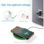 Wireless Charger 10W Qi Fast Wireless Charging Pad,7.5W Compatible with iPhone 11,11 Pro,11 Pro Max,Xs Max,XR,XS,X,8,8 Plus,10W for Samsung Galaxy S10,S10+,S9,S8,Note 10,10+,9,8,AirPods(No AC Adapter)