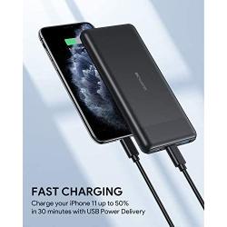 USB C Power Bank 10000mAh Portable Charger with 18W PD & Quick Charge 3.0, BCMASTER Battery Pack Compatible with iPhone 11/11 Pro/XS/XR, AirPods, Samsung, Nintendo and More