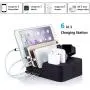 Ocim 6 Port USB Charging Station,Multiple Devices Desktop Charger Docking Organizer Compatible for Airpods Apple iWatch iPhone iPad Tablets and Smart Cell Phones Ocim 6 Port USB Charging Station,Multiple Devices Desktop Charger Docking Organizer Compatible for Airpods Apple iWatch iPhone iPad Tablets and Smart Cell Phones