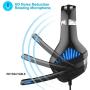 RHY Gaming Headsets 3.5mm Jack Gaming Headphones Noise Reduction Surround Sound Gaming Headphones with Microphone Volume Control for PS4 PC Tablets Smartphones