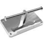 crw Double Toilet Paper Holder White Bathroom Tissue Roller Hanger with Cell Mobile Phone Shelf Wall Mounted