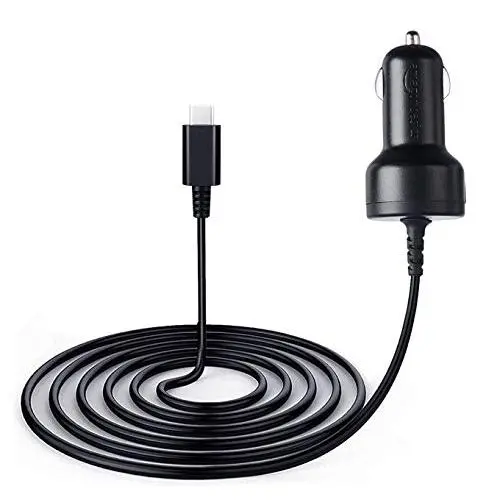 AmazonBasics Car DC Charger for Nintendo Switch - 6 Foot Cable, Black AmazonBasics Car DC Charger for Nintendo Switch - 6 Foot Cable, Black