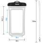 Veckle Waterproof Phone Pouch, 2 Pack Clear TPU Universal Water Proof Cell Phone Pouch Floating Dry Bag Waterproof Case for Smartphones OnePlus 7 iPhone X 8 7 6 Plus Galaxy S8 S7 S6 Beach Black White