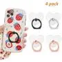 Phone Ring Holder Transparent Ring Holder for Cell Phone 360 Degree Rotation 180 °Flip Grip Finger Ring Stand Kickstand Compatible Most Mobile Phones (2 Rose Gold+1Black+1Silver (Heart Type)) Phone Ring Holder Transparent Ring Holder for Cell Phone 360 Degree Rotation 180 °Flip Grip Finger Ring Stand Kickstand Compatible Most Mobile Phones (2 Rose Gold+1Black+1Silver (Heart Type))