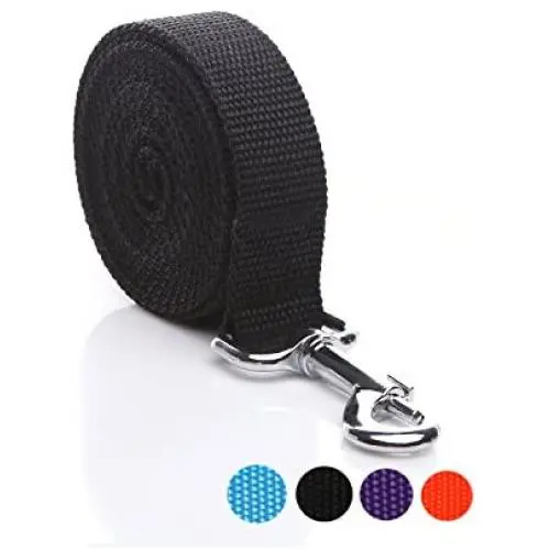 SALO Durable Nylon Dog Leash 16 Feet Long, Walking Training Dog Leashes Medium Large Dogs, 1 Inch Wide SALO Durable Nylon Dog Leash 16 Feet Long, Walking Training Dog Leashes Medium Large Dogs, 1 Inch Wide
