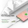 USB C to USB C Charging Cable, Cord Replacement for MacBook Pro, MacBook 12 inch, New MacBook Air, 2020/2018 iPad Pro 12.9, 11, Google Pixel 2/3/4 XL, Nexus 6P, All PD USB C Charger, USB-IF, 6.6ft