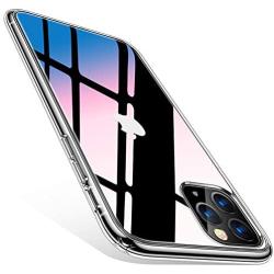 TORRAS Diamonds Clear iPhone 11 Pro Case, [10X Anti-Yellowing] [Shock Absorption] Thin Slim Fit Shockproof Hard PC Back & Soft TPU Bumper Phone Cover Designed for iPhone 11 Pro Cases, Transparent