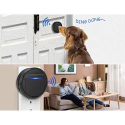 weird tails Wireless Doorbell, Dog Bells for Potty Training IP55 Waterproof Doorbell Chime Operating at 950 Feet with 55 Melodies 5 Volume Levels LED Flash