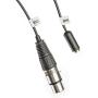 Movo TCB2 XLR (Female) Microphone to TRRS (Male) Smartphone Adapter with Headphone Jack for iPhone and Android