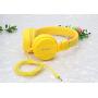 ONTA gorsun Foldable On Ear Audio Adjustable Lightweight Headphone for Children Cellphones Smartphones iPhone Laptop Computer Mp3/4 Earphones (Yellow)