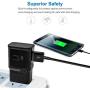 Wall Charger Adaptive Fast Charger Kit for Samsung Galaxy Note 8/9/10, Galaxy S8/S8+/S9/S9+/S10/S10+/S10E, MBLAI Type C True Digital Adaptive Fast Charging (2 x Wall Charge, 2 x Type-C Cable) Black