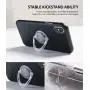 Ringke Prism Ring (Multi-Angle) (1 Pack) Finger Ring Stand Attachable Full 360° Rotation Grip Universal Smartphone Ring Holder Kickstand Adhere to Most Phone Case Accessory - Clear