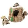 Outward Hound Hide-A-Squirrel Squeaky Puzzle Plush Dog Toy - Hide and Seek Activity for Dogs