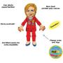 FUZZU Hillary Clinton Political Parody Novelty Dog Chew Toy with Squeaker - Large 17" Size Toy