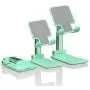 Sexeeg Portable Cell Phone Stand for Desk, Adjustable Foldable Tablet Mount Mobile Phone Holder for Desktop, Bed, Compatible with All Smartphones (Green) Sexeeg Portable Cell Phone Stand for Desk, Adjustable Foldable Tablet Mount Mobile Phone Holder for Desktop, Bed, Compatible with All Smartphones (Green)