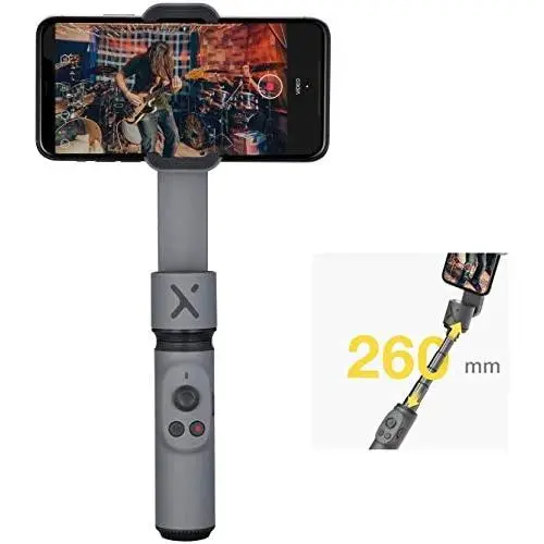 Zhiyun Smooth-X Foldable Smartphone Gimbal Stabilizer Selfie Stick Vlog Youtuber (Gray)