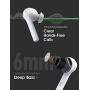 Ture Wireless Earbuds, Bluetooth Earbuds with Microphone, IPX7 Waterproof, CVC8.0 Noise Cancelling, Stereo Sound, USB C, 40H Playtime with Mini Charging Case, for iOS/Android (White)