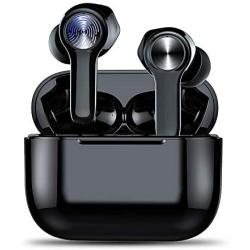 Wireless Earbuds, Bluetooth 5.0 Earbuds, Noise Canceling Headphones, Smart Touch Control Wireless Headphones with Hi-Fi Stereo Sound and Built -in Mic, IP7 Waterproof Headphones with Charging Case