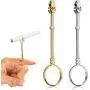 2 Pieces Holder Ring, Finger Holder Ring, Elegant Holder Ring, Lady Smoker Holder Ring, Smoke Holder for Women and Men (0.67 Inch, Gold and Silver) 2 Pieces Holder Ring, Finger Holder Ring, Elegant Holder Ring, Lady Smoker Holder Ring, Smoke Holder for Women and Men (0.67 Inch, Gold and Silver)