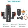Neewer 3-Wheels Wirelesss Camera Video Auto Dolly，Motorized Electric Track Rail Slider Dolly Car with Remote Control，3 Speed Adjustable for DSLR Camera Camcorder Gopro iPhone and Samsung Phones
