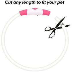 BSEEN LED Dog Collar, USB Rechargeable Glowing Pet Collar, TPU Cuttable Dog Safety Lights for Small Medium Large Dogs