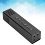 eboxer-1 Aluminum Full CNC Phone Mic Portable Voice Amplifier Mini Voice Changer for for Sound(Black)