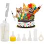Pet Feeding Bottle Can Squeeze Liquid Feeding Kit and Replacement Mini Nipples for Kitten Puppy Small Animals Feeding Tool Pet Feeding Bottle Can Squeeze Liquid Feeding Kit and Replacement Mini Nipples for Kitten Puppy Small Animals Feeding Tool