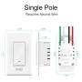 Smart Switch, Gosund Smart WiFi Light Switch Works with Alexa and Google Assistant 2.4Ghz, Remote Control/Voice Control and Schedule, Neutral Wire Required, Single-Pole, No Hub Required, (4 Pack)