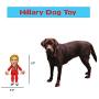 FUZZU Hillary Clinton Political Parody Novelty Dog Chew Toy with Squeaker - Large 17" Size Toy