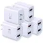 Wall Charger with USB Ports, Costyle 5 Pack 30W 2 Ports Fast Charge QC 3.0 & 5V 2.4A Adaptive Fast Charging Block Compatible for Samsung Galaxy S9 S8, iPhone Xs 8 7 Plus, Wireless Charger (White) Wall Charger with USB Ports, Costyle 5 Pack 30W 2 Ports Fast Charge QC 3.0 & 5V 2.4A Adaptive Fast Charging Block Compatible for Samsung Galaxy S9 S8, iPhone Xs 8 7 Plus, Wireless Charger (White)