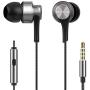 HiFuture J3 Metal Gaming Earphones with Noise Cancelling Microphone, Deep Bass with Hi-Fi Stereo Sound for Mobile Phones, Tablets, Laptop, PS4, Xbox and Nintendo Switch (Silver)