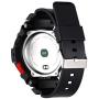 F6 Bluetooth Smart Watch IP68 Waterproof Sport Tracker Watch Outdoor Style Touchscreen with Pedometer, Message Push, Sleep Monitor, Heart Rate, Alarm Clock and Stopwatch (Silver + Black)