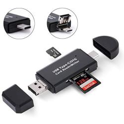 COCOCKA Micro SD Card Reader, 3-in-1 USB 2.0 Memory Card Reader OTG Adapter for PC/Laptop/Smart Phones/Tablets