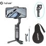 Hohem iSteady X Smartphone Gimbal Stabilizer 259g Ultra-Light Weighted 280g Payload Selfie Stick Mode Low-Angle Shooting Mode Moment Mode, Black