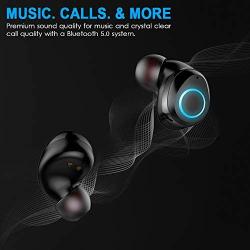 Wireless Earbuds, Motast True Wireless Headphones with Built in Mic, IP7 Waterproof Bluetooth 5.0 Headset with Charging Case, Premium Sound with Deep Bass, Touch Control & Intelligence LED Display