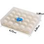 Simthread Size A SA156 Prewound Bobbin Thread with Storage Plastic Box Bundle | White+Black Colors & 25pcs White Color