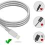 iPhone Charger Lightning Cable - 3Pack 3ft 6ft 10ft MFi Certified iPhone USB Cable Nylon Braided Fast Charging Cord Compatible with iPhone 11 Pro X Xs Max XR SE 8 7 6 Plus iPad Pro Airpods, Gray