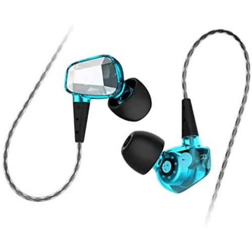 Doosl in Ear Headphones Sports Earbuds Noise Isolating Hi-fi Earphones All Smartphones - Blue (Blue)