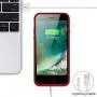QTshine Battery Case for iPhone 6/6s/7/8, Upgraded [6000mAh] Protective Portable Charging Case Rechargeable Extended Battery Pack for Apple iPhone 6/6s/7/8 (4.7) - Red
