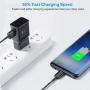Samsung Adaptive Fast Charging Wall Charger, Hzrfun Samsung Charger Adapter Compatible Samsung Galaxy S10 S9 S8 S7 S6 Plus/Edge/Active, Note 9 Note 8, EP-TA20JBE (2 Pack Black)