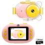 Kids Selfie Camera Waterproof WiFi Digital Camera Child Mini Camera 1080P with 32GB SD Card for 3-8 Years Old Boys Girls Birthday Gift Toy Camera (Pink)
