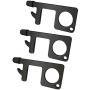 HUFEEOH No Touch Door Opener Keychain Multiple Tools, Black Hand EDC Door Opener Tools for Infected Surfaces, Touchscreens, Handles, Buttons and more… (3-pack)
