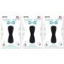 LoveHandle Universal Grip for Smartphone and Mini Tablet - Black Elastic Strap with Black Base - Pack of 3 (LH-03)