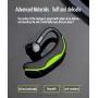 SLuB Ture Wireless Bluetooth Single Earbud with Microphone 17-18 Hours Playtime Noise Cancelling  Waterproof Ear-Hook Sport Headset for  Cell Phone(Green)