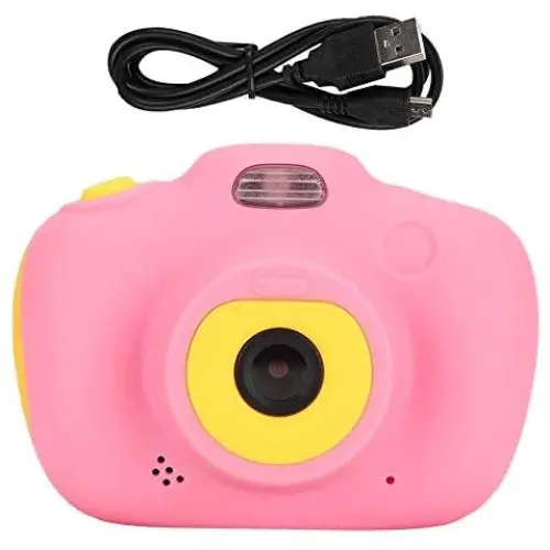 Mini Digital Camera for Kids Rechargeable Photo/Video Action Camcorder 12 MP 1080P with 2 Inch HD Screen, Front and Rear Dual Cameras Support TF Card for Boys Girls Birthday